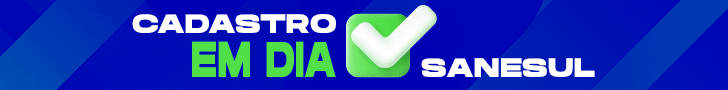 Banner web cadastro em dia sanesul 728x90
